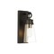 Z-Lite Wentworth 1 Light Wall Sconce, Matte Black & Clear 2300-1SS-MB - alternate 1